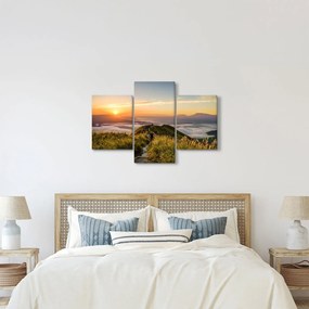Obraz hory pri západe slnka (90x60 cm)