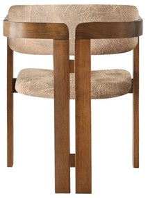 Jedálenská stolička CO Beige and Walnut
