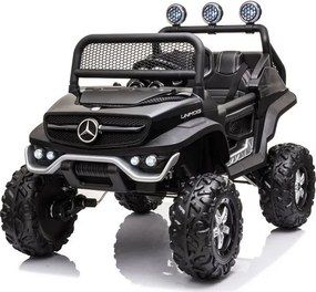 LEAN CARS Vozidlo na akumulátor Mercedes Unimog S, čierne
