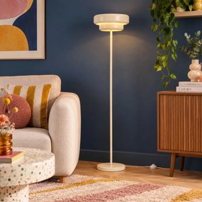 Retro stojaca lampa béžová 140cm - Ophelia