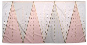 Sablio Uterák Ružovo-šedé ihlany - 70x140 cm