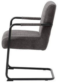 Tmavosivá jedálenská stolička Trout – Unique Furniture