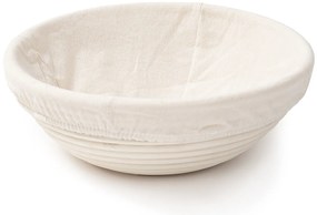 HOME ELEMENTS Ošatka okrúhla s látkovou vložkou, 25 x 8,5 cm