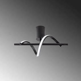 Čierne LED stropné svietidlo ø 7 cm Likma – Opviq lights