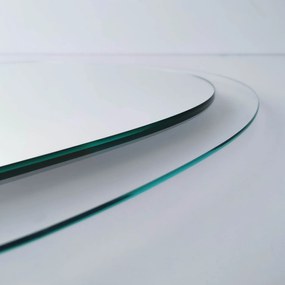 Dekorativní nástěnné zrcadlo Aqua 75x55 cm transparent
