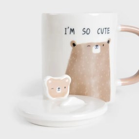 Hrnček BATIS s hnedým medvedíkom 708008 350 ml