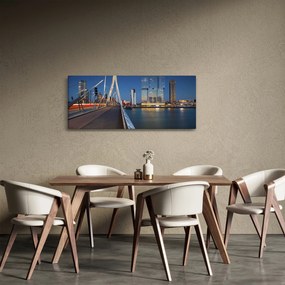 Obraz - Súmrak v Rotterdame, Holandsko (120x50 cm)