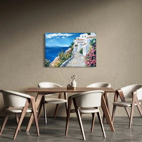 Obraz - Ulička pri mori (90x60 cm)