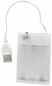 LED Neónová nástenná dekorácia DREAM LED/3W/3xAA USB modrá