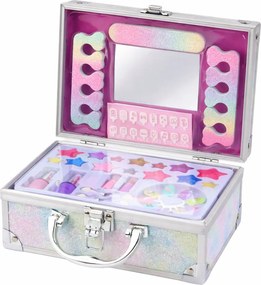 LEAN Toys Kozmetická sada Glitter Darčeková truhlica Kozmetika na nechty Make-up Morská panna