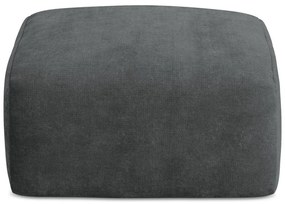 Tmavosivá ženilková podnožka Leila – Makamii