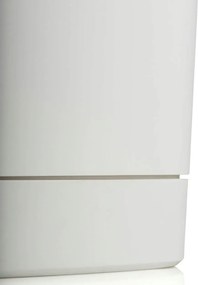 Plastový květináč s podmiskou Cubi 16x16 cm krémový