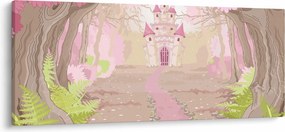 Obraz - Cesta do ružového kráľovstva (120x50 cm)