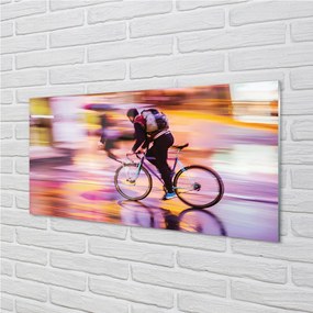 Nástenný panel  Bike svetla muža 140x70 cm