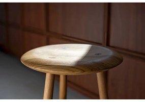 Barová stolička z dubového dreva v prírodnej farbe (výška sedadla 75 cm) Blanc – Gazzda