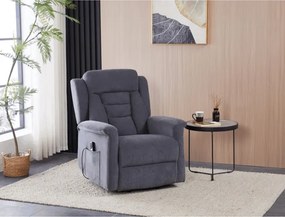 Polohovacie kreslo sivé, elektrické TV-7072 GREY2