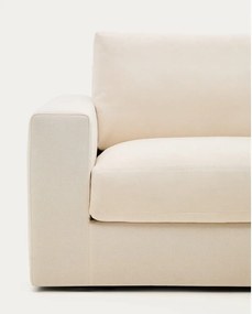 Béžová ženilková rohová pohovka (pravý roh/s leňoškou) Alea – Kave Home