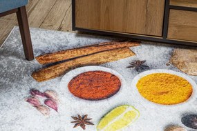 Protišmykový koberec / behúň ANDRE 3343 strieborný / béžový