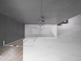 Mexen Velar L, 2-krídlová posuvná vaňová zástena 70 x 150 cm, 8mm číre sklo, chrómový profil, 896-070-003-01-01