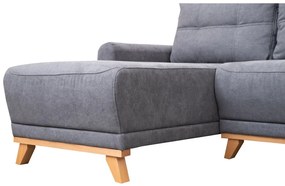 Svetlosivá rohová sedacia súprava ORANGE, obojstranná