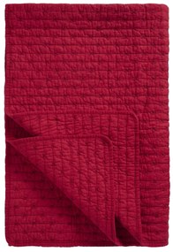 Ib Laursen Prešívaný prehoz Red Cross Stitches 130 × 180 cm