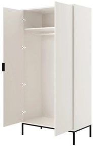 Šatní skříň Austin 100 cm bílá/černá