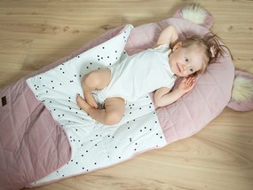 Spací vak s uškami pre dojčatá aj staršie deti DREAM CATCHER ružový