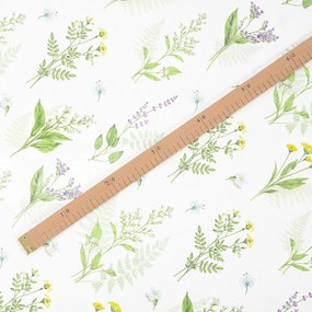 Goldea teflónová látka na obrusy - lesné kvety 160 cm