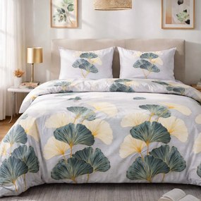 FLANELOVÉ OBLIEČKY FLANELOVE 140X200 CM, 1KS 70X80 CM LISTY