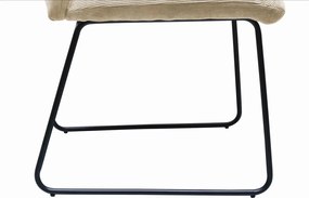 Jedálenská stolička Sephia, svetlobéžová štruktúrovaná látka