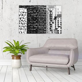 Obraz čiernobiele architektúry (90x60 cm)
