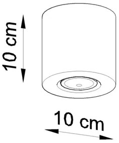 Sollux SL.0488 - Bodové svietidlo ORBIS 1xGU10/10W/230V betón