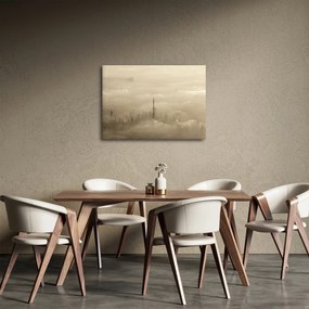 Obraz mesta v mrakoch (70x50 cm)