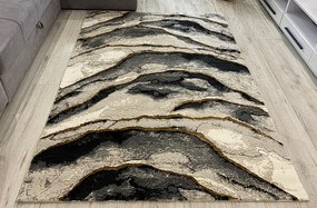 HU Sivý moderný koberec Artiste 23433B-Grey-L.Grey Rozmer: 200x290 cm