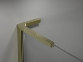 Mexen, Mexen Kioto-X L sprchová stena 60 x 200 cm, transparentná 10 mm, zlatá - 800-060-107-50-00-X