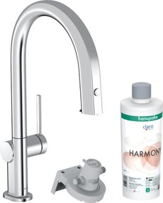 Hansgrohe Aqittura M91, filterSystem 210, vyťahovací výtok, 1jet, sBox, štartovacia sada, chrómová, HAN-76800000