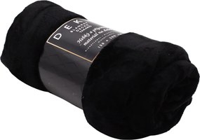 Home Elements Mikroflanelová deka, čierna