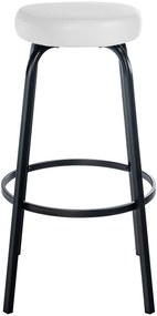 Barová stolička Kamari koženka - biela