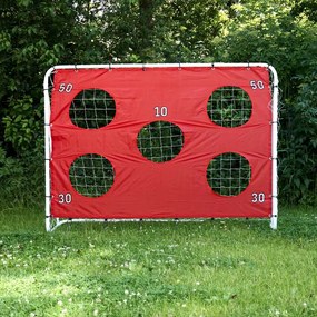 KIK Detská futbalová bránka 2v1 s podložkou na presnosť, 213 x 152 x 76 cm