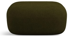 Zelená podnožka z textílie bouclé Jenny – Micadoni Home