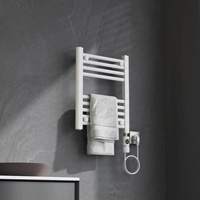 BPS-koupelny Elektrický kúpeľňový radiátor MANAM WH 300W, 40x50 cm, biely
