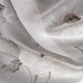 ZÁCLONA NA KRÚŽKOCH BESSY 140X250 CM VZOROVANÁ