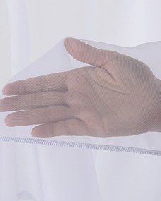 Záclona so systémom FLEX (jednoduché spony flex) farba produktu biela látka polopriehľadný