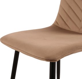 Jedálenská stolička Harry, svetlo hnedá látka