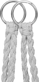 Springos Bocianie hniezdo so strapcami – závesné kreslo s vankúšom sivé SPR0045