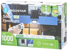 Aigostar - LED Stmievateľný solárny reflektor LED/100W/3,4V IP65 + DO