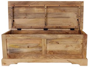 furniture-nabytek.cz - Drevená truhla 120x45x45 z masívu mango