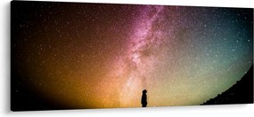 Obraz - obloha plná hviezd (120x50 cm)