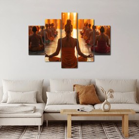 Obraz - Lekcia jogy (150x105 cm)
