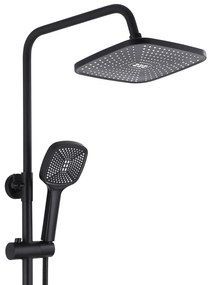 Rea Argus, sprchový set s vaňovou výlevkou, čierna matná, REA-P2389